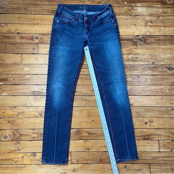 SILVER jeans western gloves works skinny lightweight denim  28 mid to low rise - Picture 7 of 12